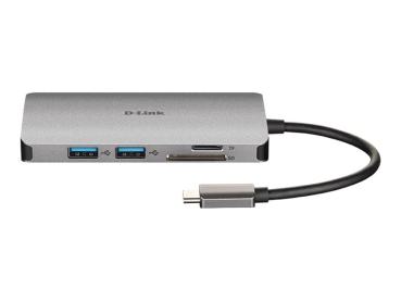 USB-C -> 3xUSB3.0 USB-C HDMI LAN micro-SD D-Link DUB-M810