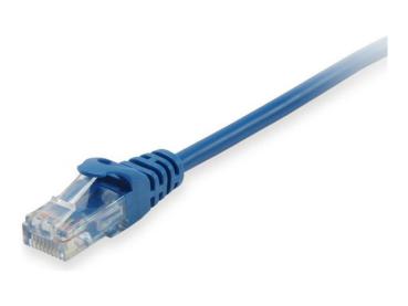 Patchkabel Cat6A U/UTP 2xRJ45 0.15m blau LSZH Equip