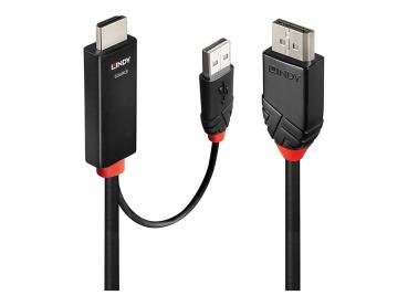 HDMI -> DisplayPort Kabel - 2m - aktiv - Lindy - 4K60Hz