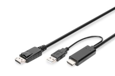 HDMI -> DisplayPort Adapter-Kabel 2m Digitus