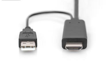 Preview: HDMI -> DisplayPort Adapter-Kabel 2m Digitus