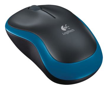 Maus Logitech Wireless M185 Mouse USB blau