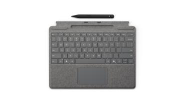 Microsoft Surface Pro 10/11/FB Type Cover+SlimPen2 DE Platin