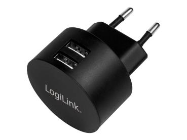 Netzteil USB LogiLink USB-A 10,5W 2Port