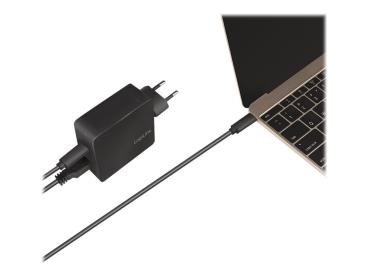 Preview: Netzteil USB LogiLink 2Port 65W USB-C/USB-A PD