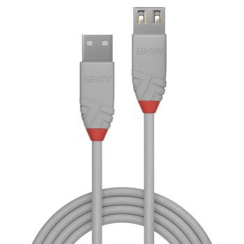 USB 2.0 Verlängerung Typ A/A LINDY  Anthra Line M/F 1m