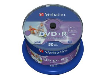Preview: DVD+R 4,7GB Verbatim 50er Spindel - Photo Printable