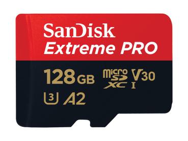 microSDXC 128GB SanDisk Extreme PRO 200MB/s 90MB/s write