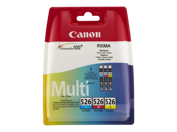 Tinte Canon Tinte CLI-526 4541B009 3er Multipack (CMY)