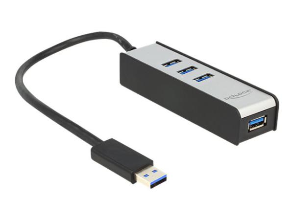 USB3 Hub 4Port DeLock AluLine 62534