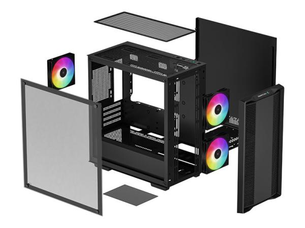 Gehäuse DeepCool CC360 A-RGB mATX schwarz
