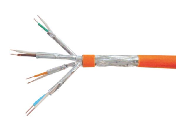 Verlegekabel S/FTP Cat7 100m Orange equip