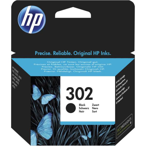 Tinte HP 302 schwarz F6U66AE