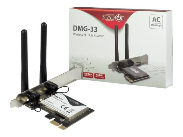 WLAN PCIe Inter-Tech DMG-33 3dBi Antenne 1300Mbps