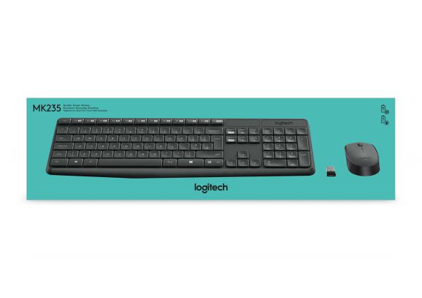 Desk Logitech Cordless Desktop MK235