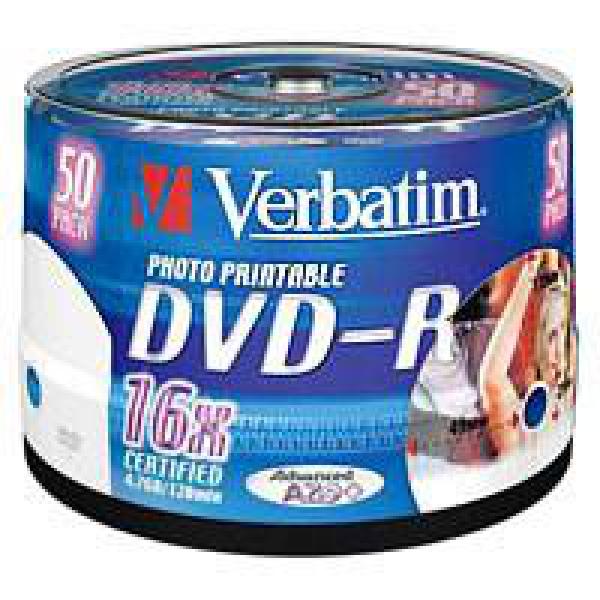 DVD-R 4,7GB Verbatim 50er Spindel Printable