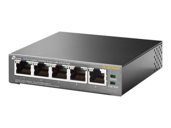 Switch 1000MBit 4-Port TP-LINK TL-SG1005P POE
