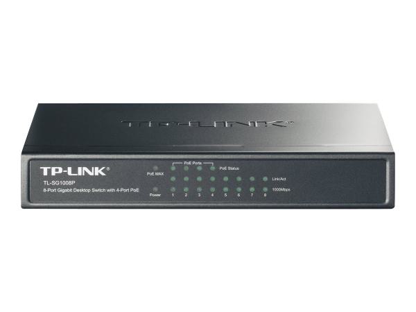 Switch 1000MBit 8-Port TP-LINK TL-SG1008P 4xPOE