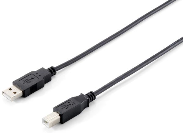 USB A/B Anschlusskabel 3m equip