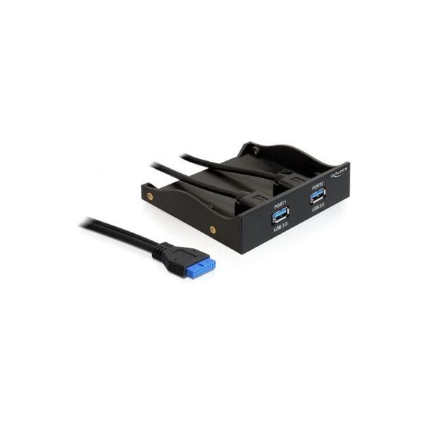 USB Front Panel 8,9cm (3,5) 2x USB 3.0 black"