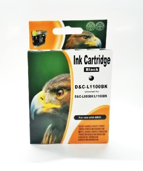 Tinte Brother LC980BK & LC1100BK kompatible Patrone